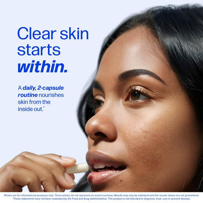 Clear³ Daily Skin Support – DIM + Probiotics + Zinc